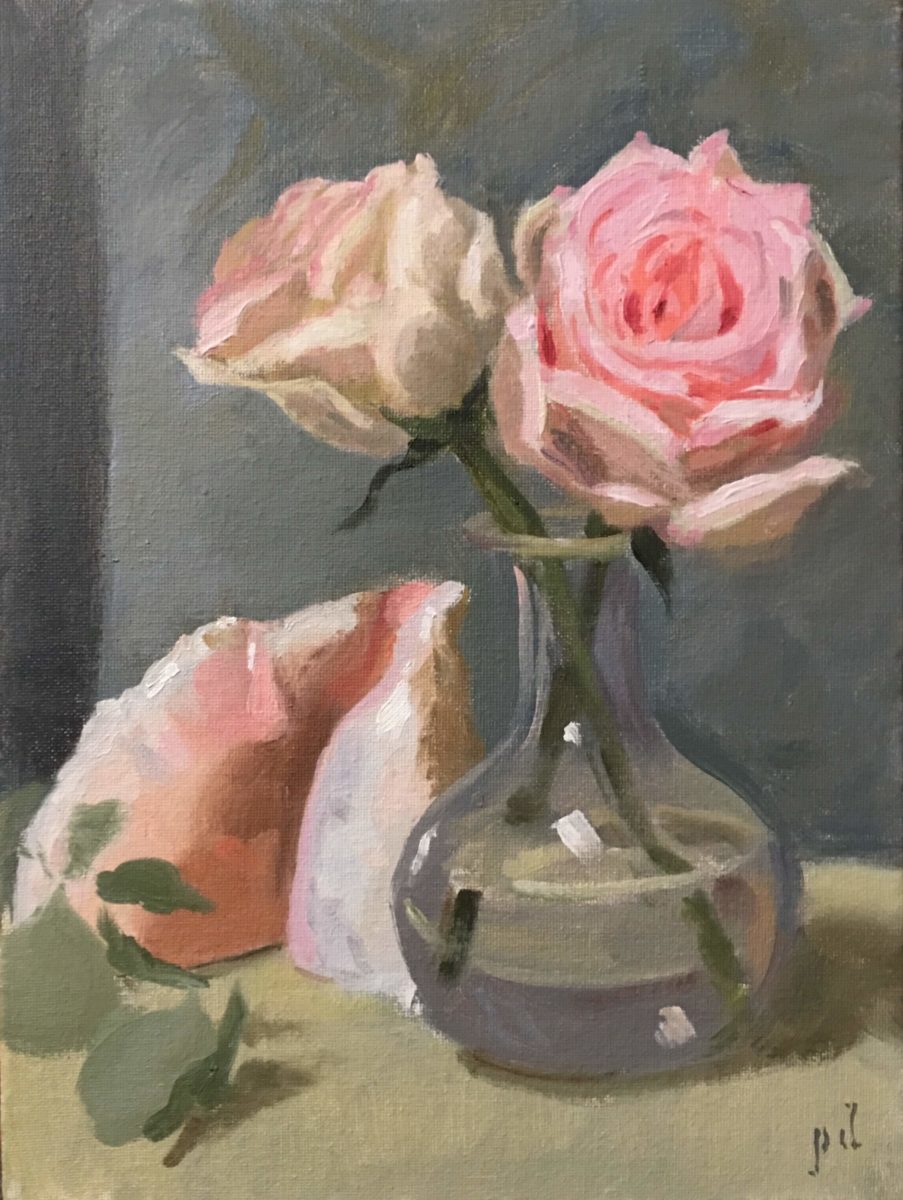"Inner Pinkness" oil painting copyright 2018 by Peter Dickison