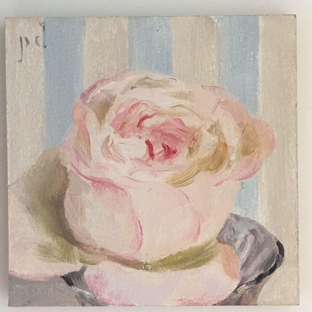 Pearly Rose oil painting by Peter Dickison