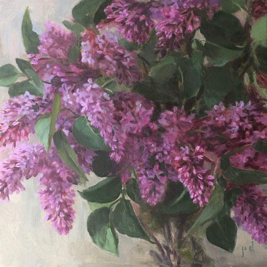 Upon a Lilac Sea oil painting copyright 2021 by Peter Dickison