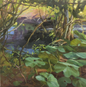 Nature's Primal Sanity oil painting copyright 2021 by Peter Dickison