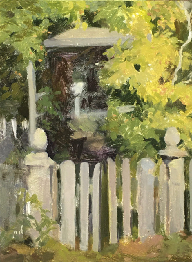 The Opened Gate oil painting copyright 2021 by Peter Dickison