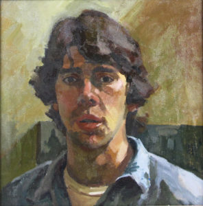 Self Portrait oil painting copyright 1981 Peter Dickison